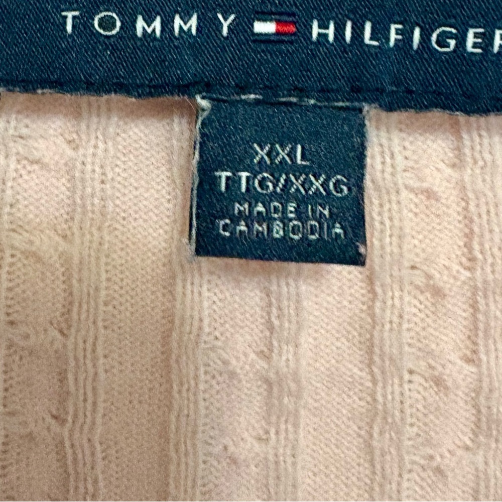Pink Cable Knit Sweater with Black Trim - Picture 7 of 7